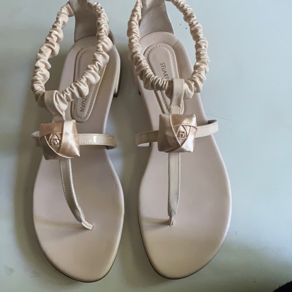 Stuart Weitzman gorgeous  patent leather sandal